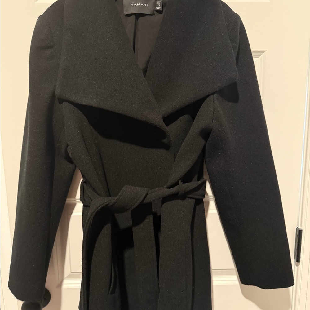 Tahari Black Trench Coat for Women